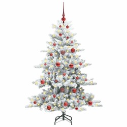 Sapin de Noël Artificiel à Branches Articulées Blanc 150 cm 543780543780