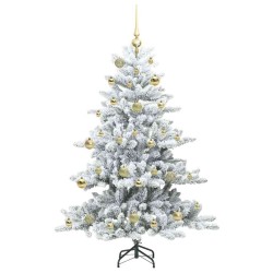 Sapin de Noël Artificiel à Branches Articulées Blanc 150 cm 543784543784