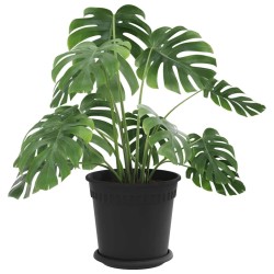 Pots de plantes 6 pcs Noir Ø 19 x 16 cm Plastique 543787543787