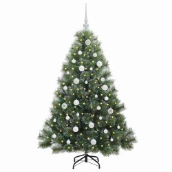Sapin de Noël artificiel avec 150 LED Vert 150 cm PE et PVC 543788543788