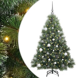Sapin de Noël artificiel avec 150 LED Vert 150 cm PE et PVC 543789543789