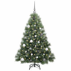 Sapin de Noël artificiel avec 150 LED Vert 150 cm PE et PVC 543789543789