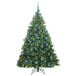 Sapin de Noël artificiel avec 300 LED Vert 180 cm PE et PVC 543791543791