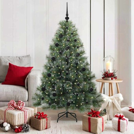 Sapin de Noël artificiel avec 150 LED Vert 150 cm PE et PVC 543792543792