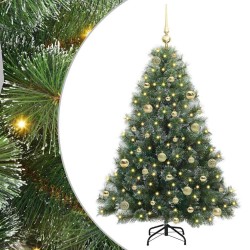 Sapin de Noël artificiel avec 150 LED Vert 150 cm PE et PVC 543793543793