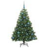 Sapin de Noël artificiel avec 150 LED Vert 150 cm PE et PVC 543794543794