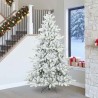 Sapin de Noël Artificiel à Branches Articulées Blanc 240 cm 543796543796