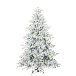 Sapin de Noël Artificiel à Branches Articulées Blanc 240 cm 543796543796