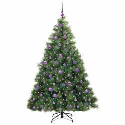 Sapin de Noël artificiel avec 300 LED Vert 180 cm PE et PVC 543797543797