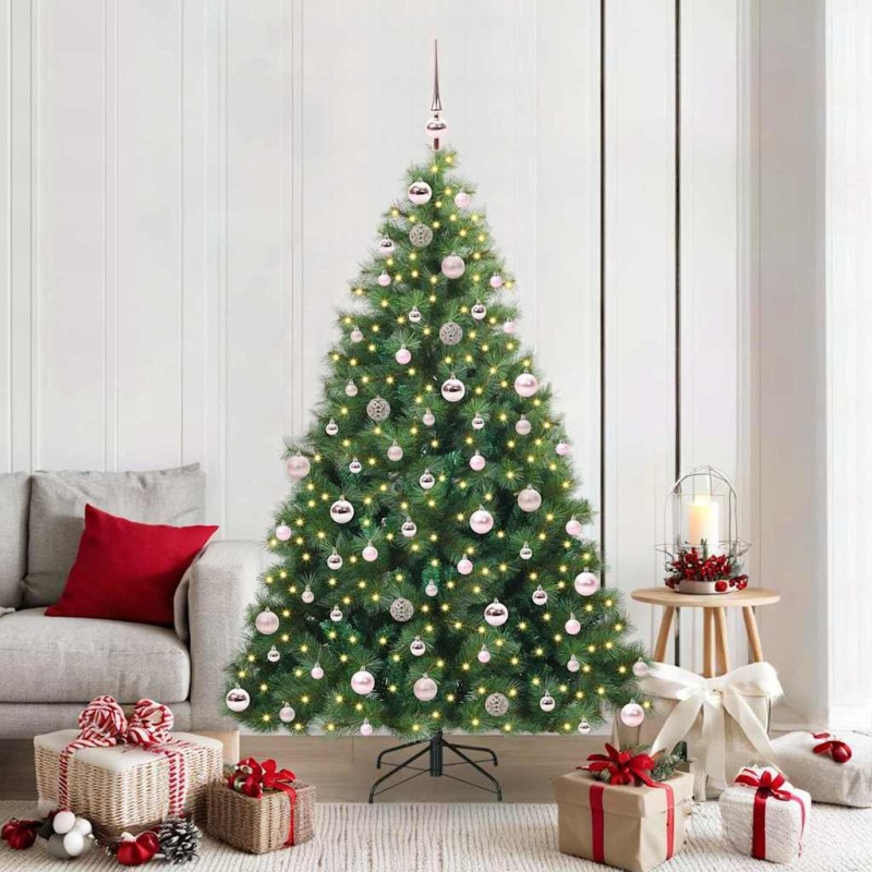 Sapin de Noël artificiel avec 300 LED Vert 180 cm PE et PVC 543798543798