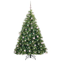 Sapin de Noël artificiel avec 300 LED Vert 180 cm PE et PVC 543798543798