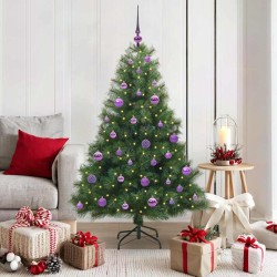 Sapin de Noël artificiel avec 150 LED Vert 150 cm PE et PVC 543799543799