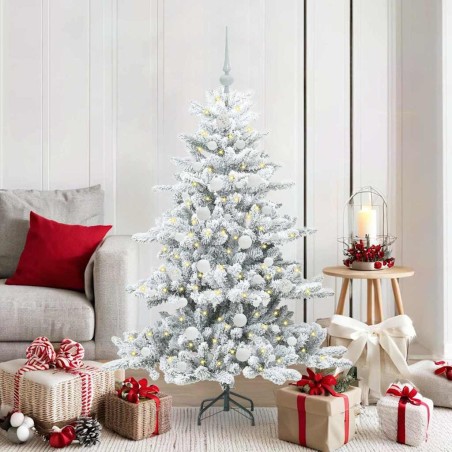 Sapin de Noël Artificiel à Branches Articulées Blanc 150 cm 543801543801