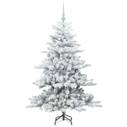 Sapin de Noël Artificiel à Branches Articulées Blanc 150 cm 543801543801