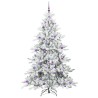 Sapin de Noël Artificiel à Branches Articulées Blanc 210 cm 543802543802