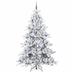Sapin de Noël Artificiel à Branches Articulées Blanc 210 cm 543802543802