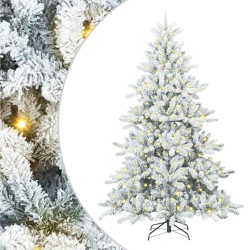 Sapin de Noël Artificiel à Branches Articulées Blanc 210 cm 543803543803