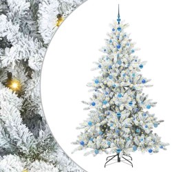 Sapin de Noël Artificiel à Branches Articulées Blanc 210 cm 543805543805