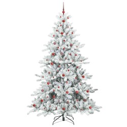 Sapin de Noël Artificiel à Branches Articulées Blanc 240 cm 543806543806