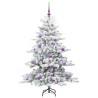 Sapin de Noël Artificiel à Branches Articulées Blanc 150 cm 543808543808