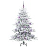 Sapin de Noël Artificiel à Branches Articulées Blanc 150 cm 543808543808