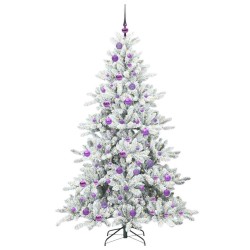 Sapin de Noël Artificiel à Branches Articulées Blanc 180 cm 543809543809