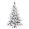 Sapin de Noël Artificiel à Branches Articulées Blanc 180 cm 543809543809