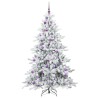 Sapin de Noël Artificiel à Branches Articulées Blanc 180 cm 543809543809