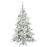 Sapin de Noël Artificiel à Branches Articulées Blanc 180 cm 543810543810