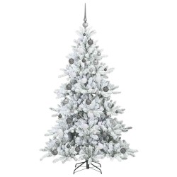 Sapin de Noël Artificiel à Branches Articulées Blanc 180 cm 543810543810