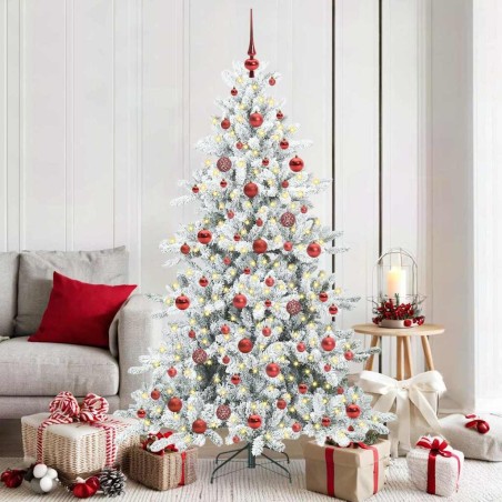 Sapin de Noël Artificiel à Branches Articulées Blanc 180 cm 543811543811