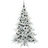 Sapin de Noël Artificiel à Branches Articulées Blanc 180 cm 543812543812