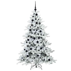 Sapin de Noël Artificiel à Branches Articulées Blanc 180 cm 543812543812