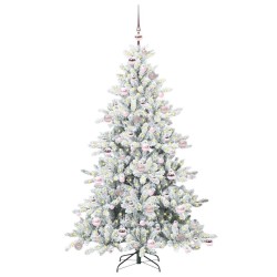 Sapin de Noël Artificiel à Branches Articulées Blanc 180 cm 543813543813