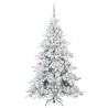 Sapin de Noël Artificiel à Branches Articulées Blanc 180 cm 543813543813