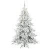 Sapin de Noël Artificiel à Branches Articulées Blanc 210 cm 543814543814