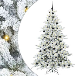 Sapin de Noël Artificiel à Branches Articulées Blanc 210 cm 543815543815