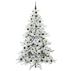 Sapin de Noël Artificiel à Branches Articulées Blanc 210 cm 543815543815