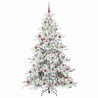 Sapin de Noël Artificiel à Branches Articulées Blanc 210 cm 543816543816