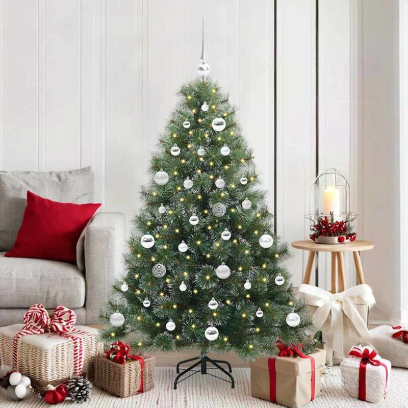 Sapin de Noël artificiel avec 150 LED Vert 150 cm PE et PVC 543826543826