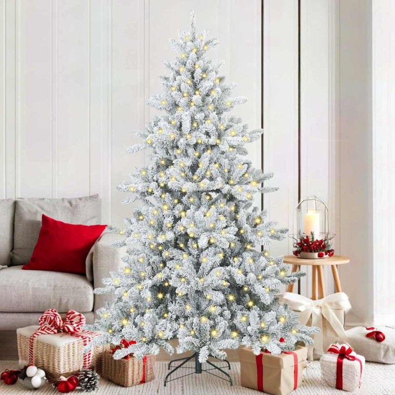 Sapin de Noël Artificiel à Branches Articulées Blanc 180 cm 543828543828