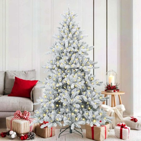 Sapin de Noël Artificiel à Branches Articulées Blanc 180 cm 543828543828