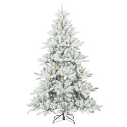 Sapin de Noël Artificiel à Branches Articulées Blanc 180 cm 543828543828