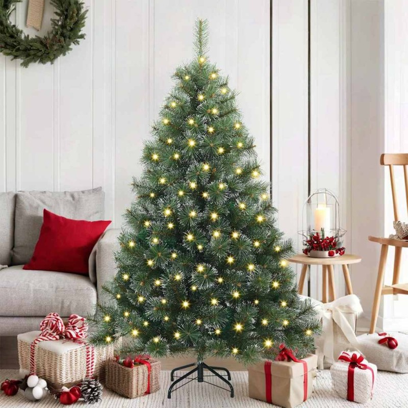 Sapin de Noël artificiel avec 150 LED Vert 150 cm PE et PVC 543829543829