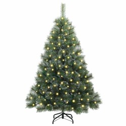 Sapin de Noël artificiel avec 150 LED Vert 150 cm PE et PVC 543829543829