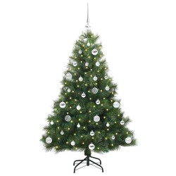 Sapin de Noël artificiel avec 150 LED Vert 150 cm PE et PVC 543830543830