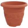 Pots de plantes 24 pcs Rouge brique Ø 26 x 21.5 cm Plastique 543836543836