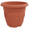 Pots de plantes 6 pcs Rouge brique Ø 30 x 25 cm Plastique 543844543844