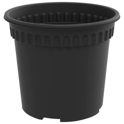 Pots de plantes 24 pcs Noir Ø 15 x 12 cm Plastique 543847543847