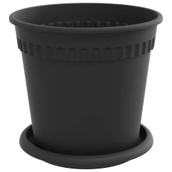 Pots de plantes 24 pcs Noir Ø 17 x 14 cm Plastique 543848543848
